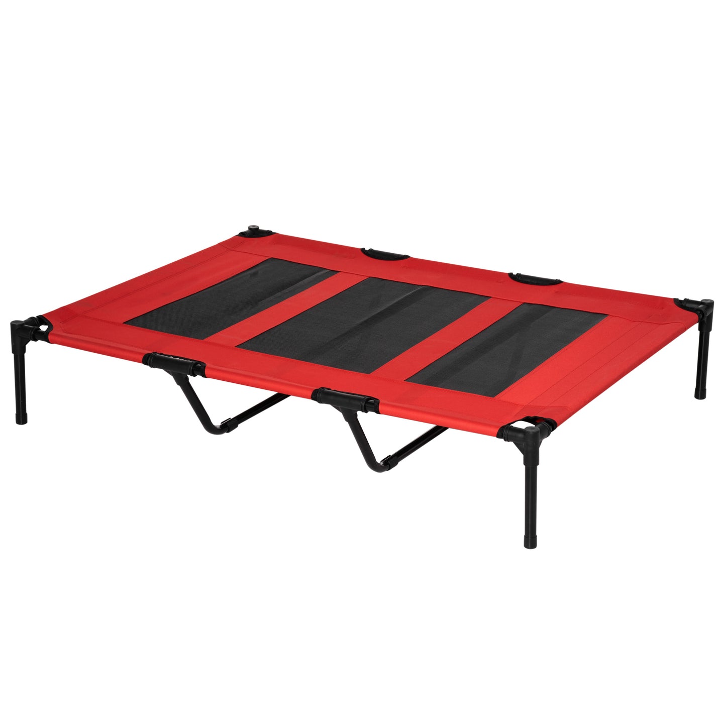Cooling Elevated Dog Bed Portable Raised Pet Cot for Indoor & Outdoor, Brown